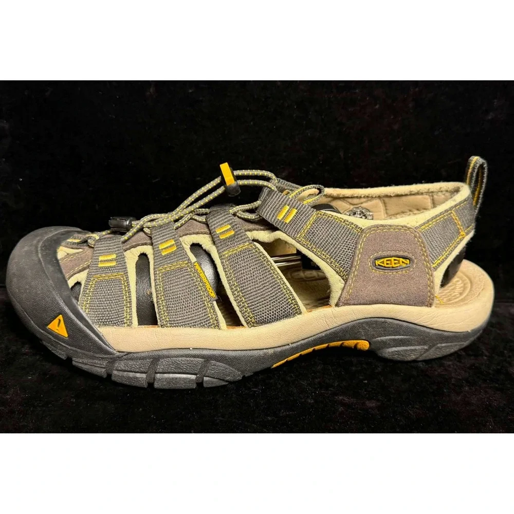 Keen Newport H2-Waterproof Hiking Sandals, Brown Yellow, 1008399, Mens 11
